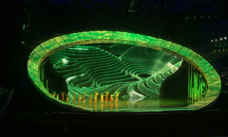 北京水立方仿佛秀舞臺地板 北京水立方‘仿佛秀’舞臺地板