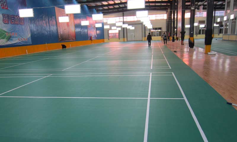 河北省廊坊市燕郊創意谷街羽毛球館地板